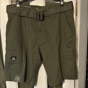 Men's Olive Cargo Shorts